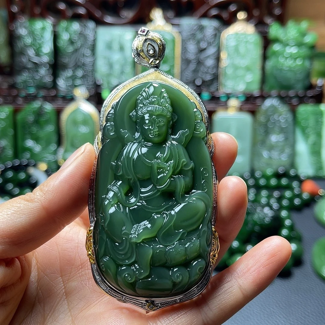 涛***涛和田玉未镶嵌颈饰