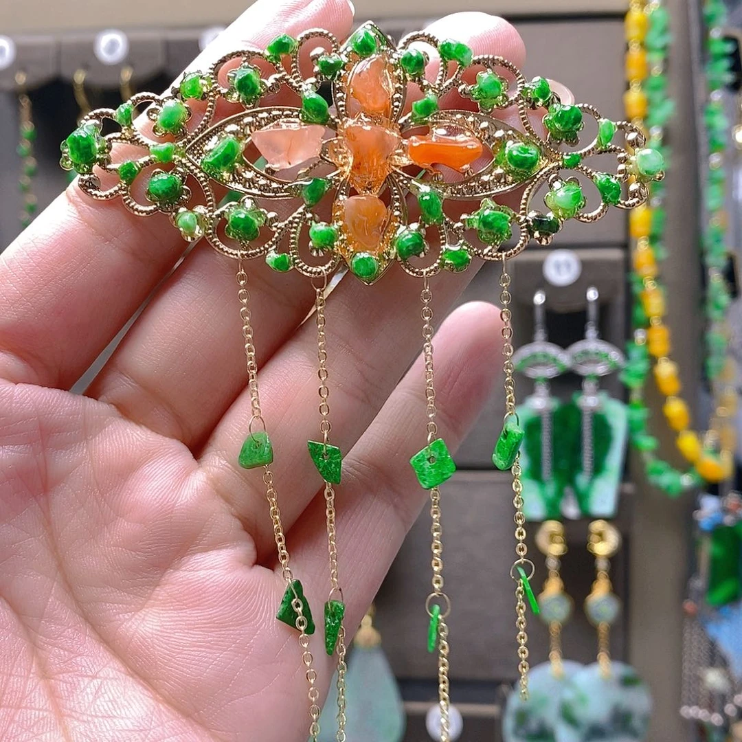 未镶嵌翡翠耳饰翡翠