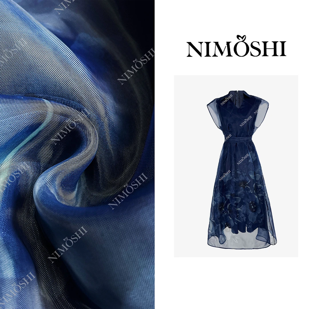 【S总专属】高端精致奢华国际气质名媛欧根纱连衣裙子2402