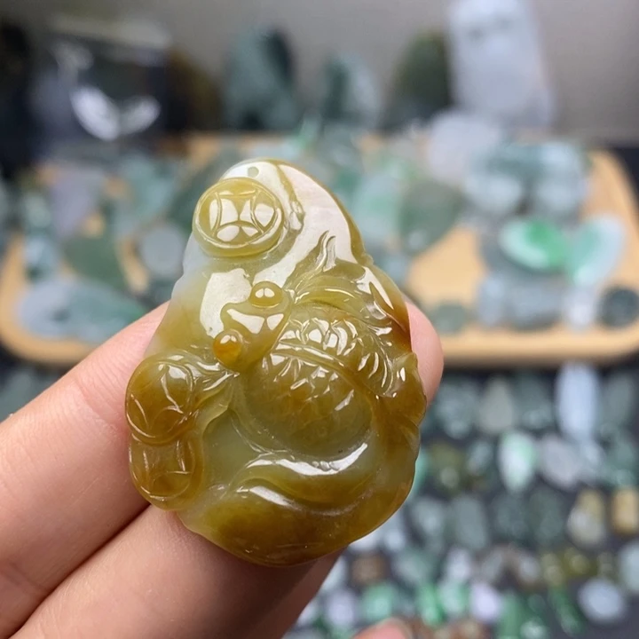 颈饰未镶嵌翡翠金玉满堂