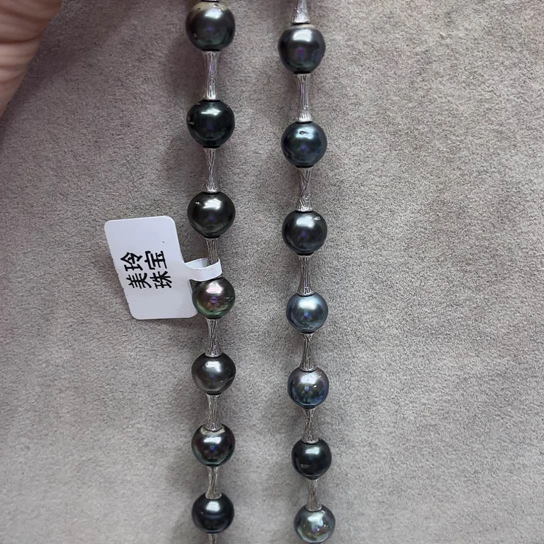 银S925镶嵌海水珍珠颈饰