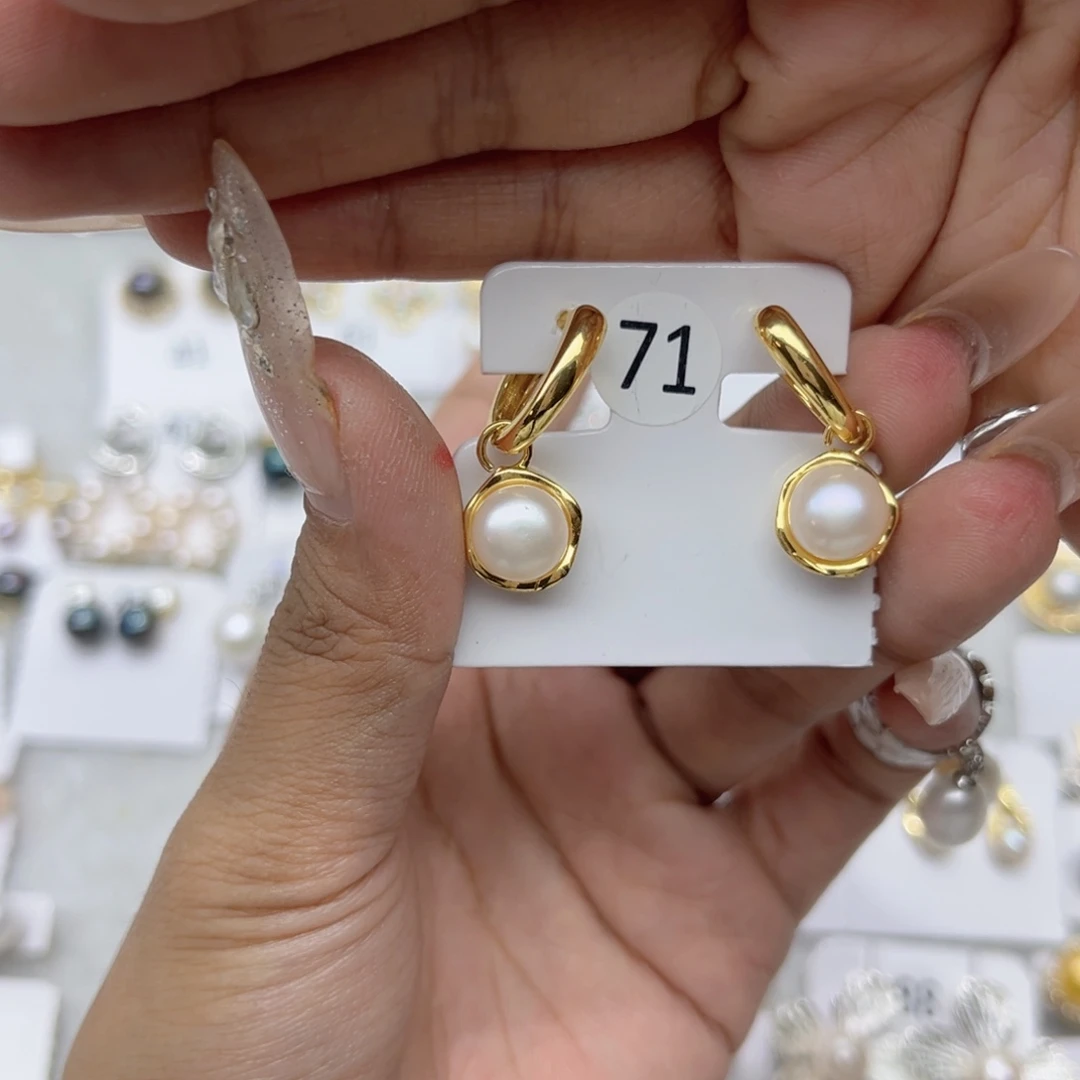 折***腰合金戒指淡水珍珠