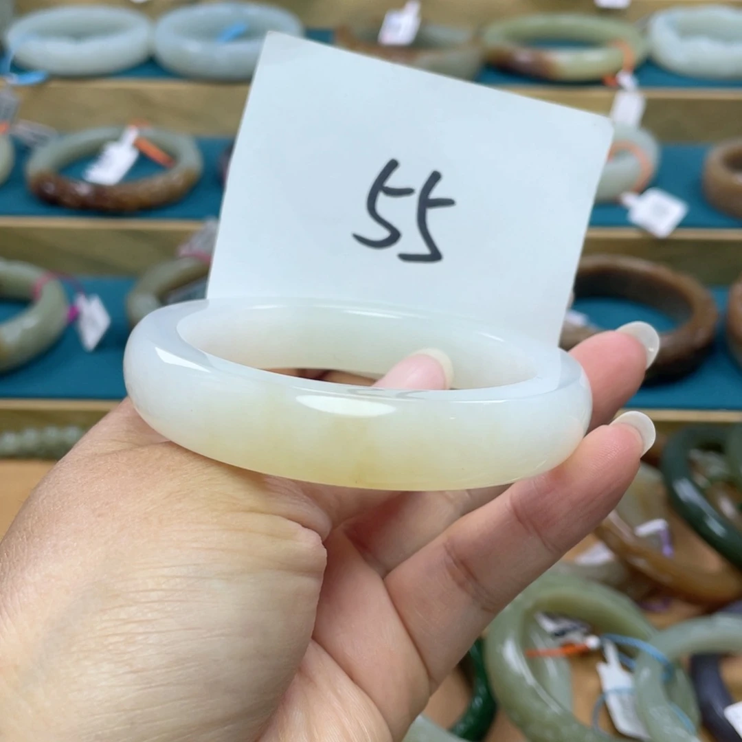 未镶嵌手镯和田玉圈口57+
