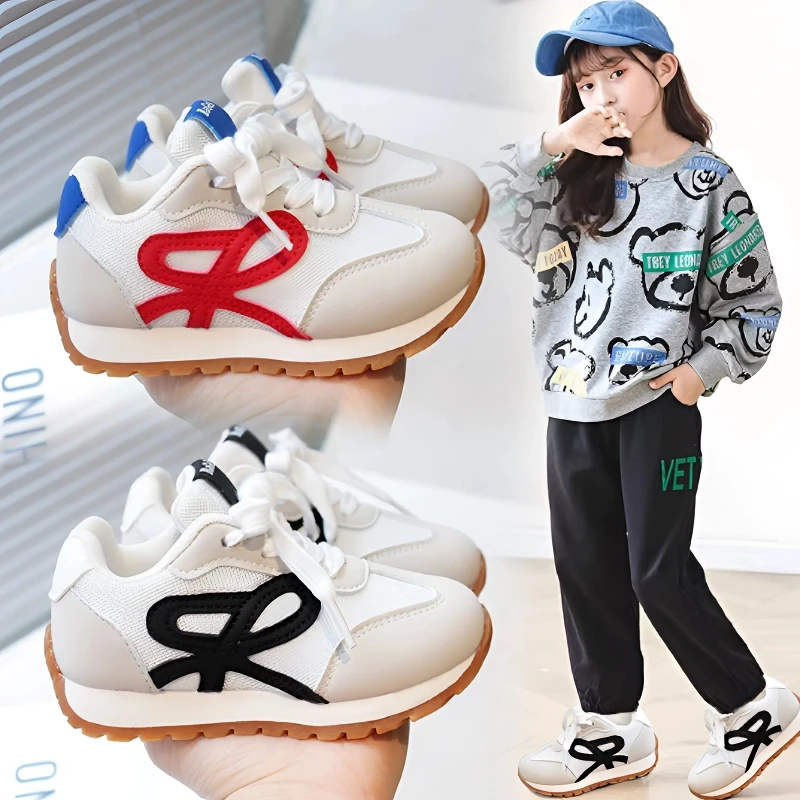 ABC儿童运动鞋2025春季新款男童网面透气阿甘鞋女童休闲跑步鞋潮