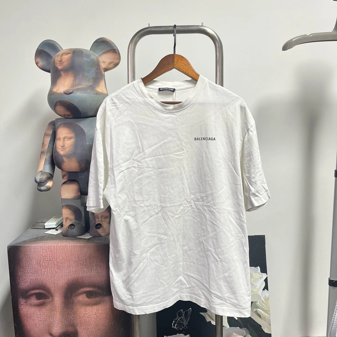 99新 Balenciaga/巴黎世家 背后logo短袖尺码：M衣长73胸围59