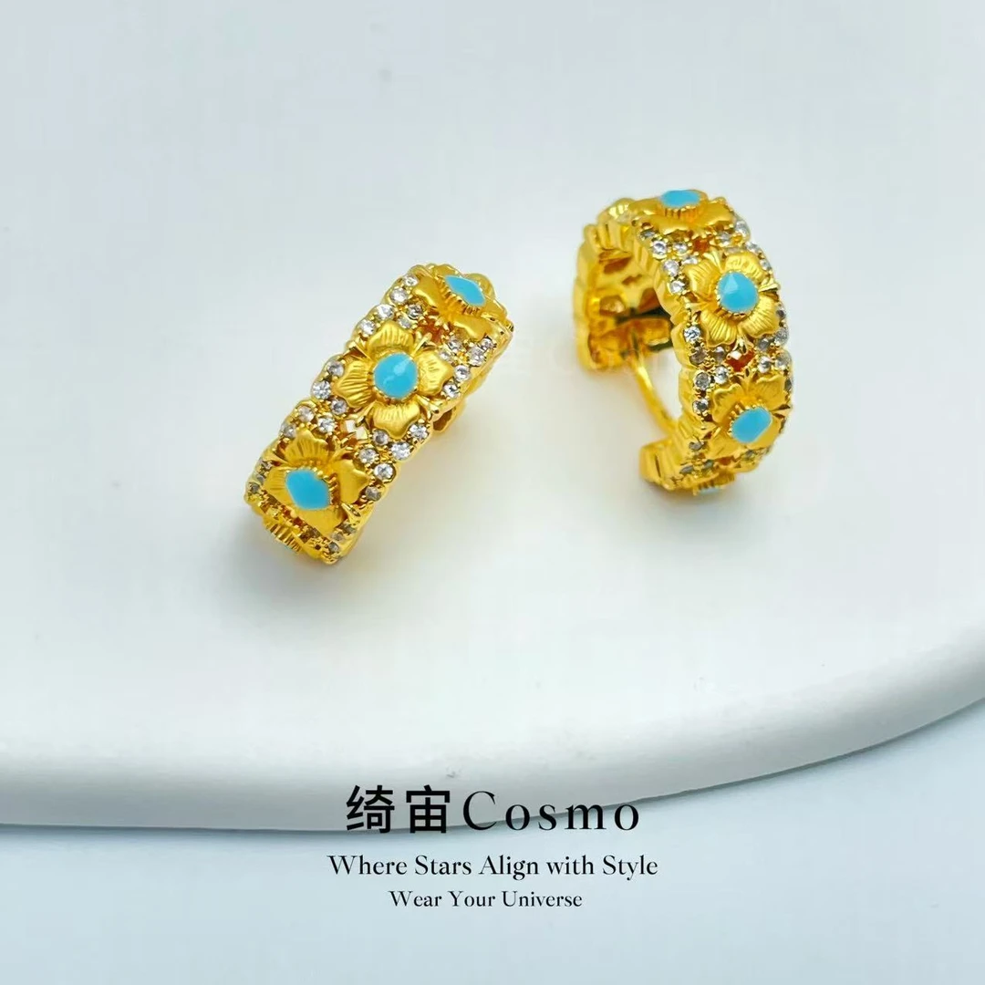 铜合金耳饰 绮宙Cosmo 工艺之名系列【工业诗意】设计师款耳环30356