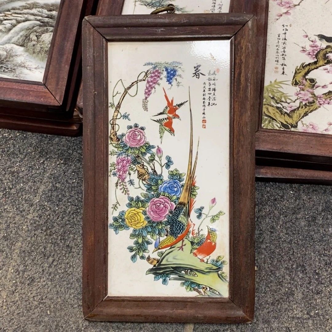 瓷30*16 景德镇瓷板画柴窑烧制