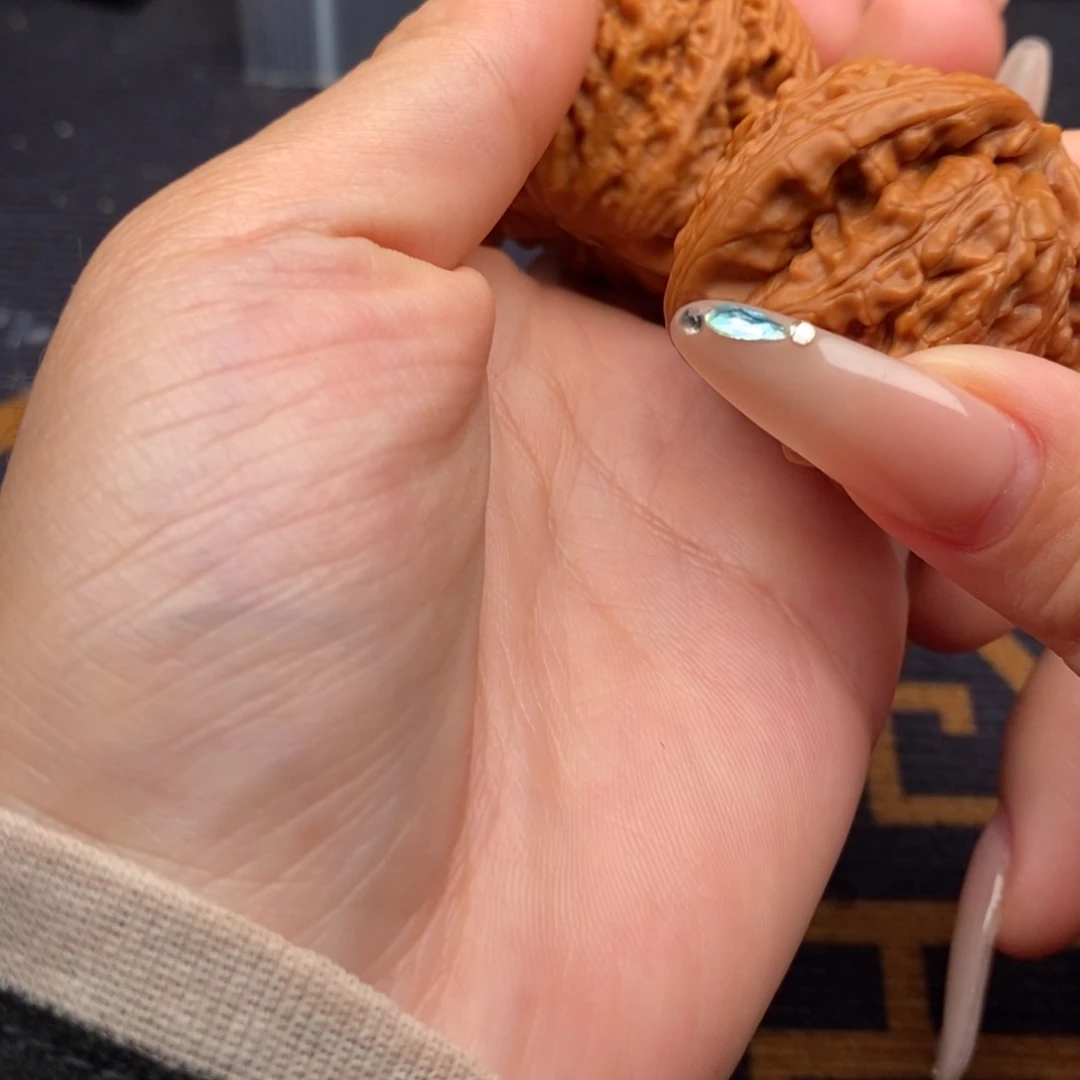 Y***生文玩核桃吊坠白狮子