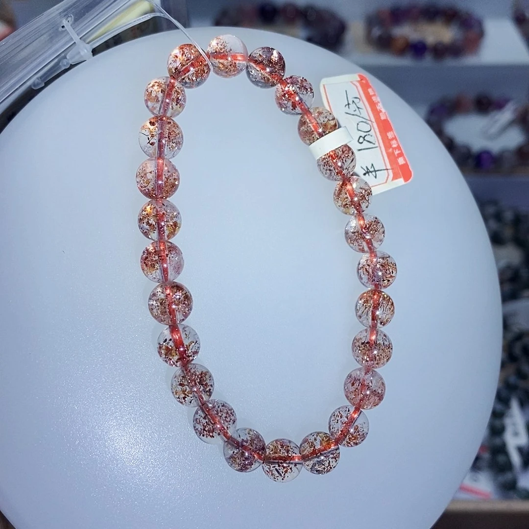 未镶嵌手链水晶7.9金草莓超七W123