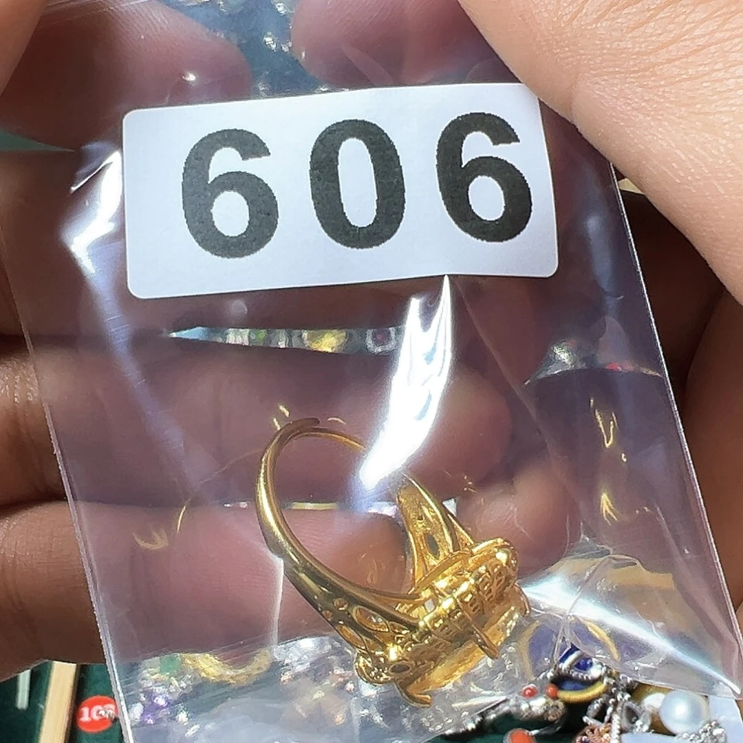 黄晶戒指银S925镶嵌小***界