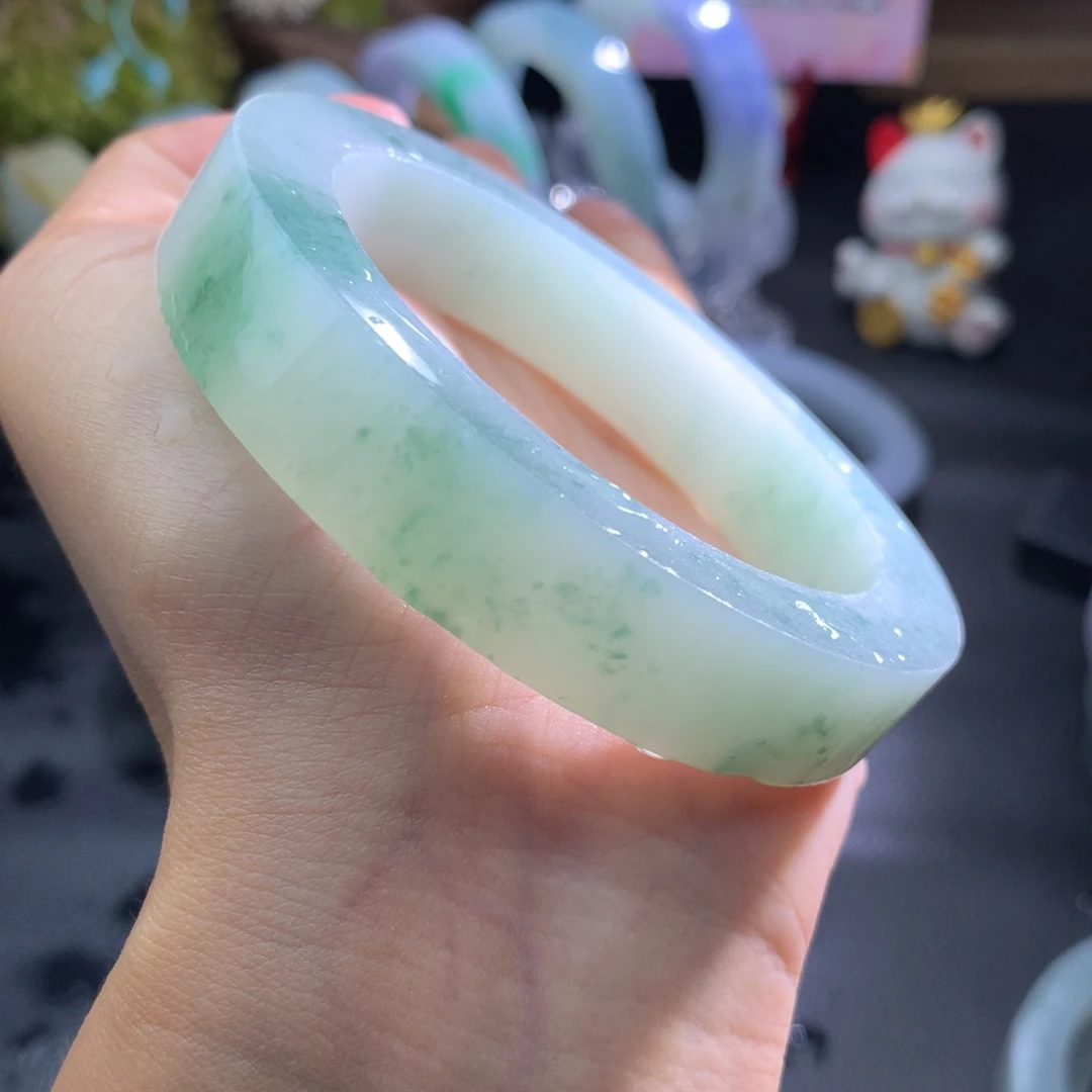 定制翡翠手镯58-61正圈未镶嵌