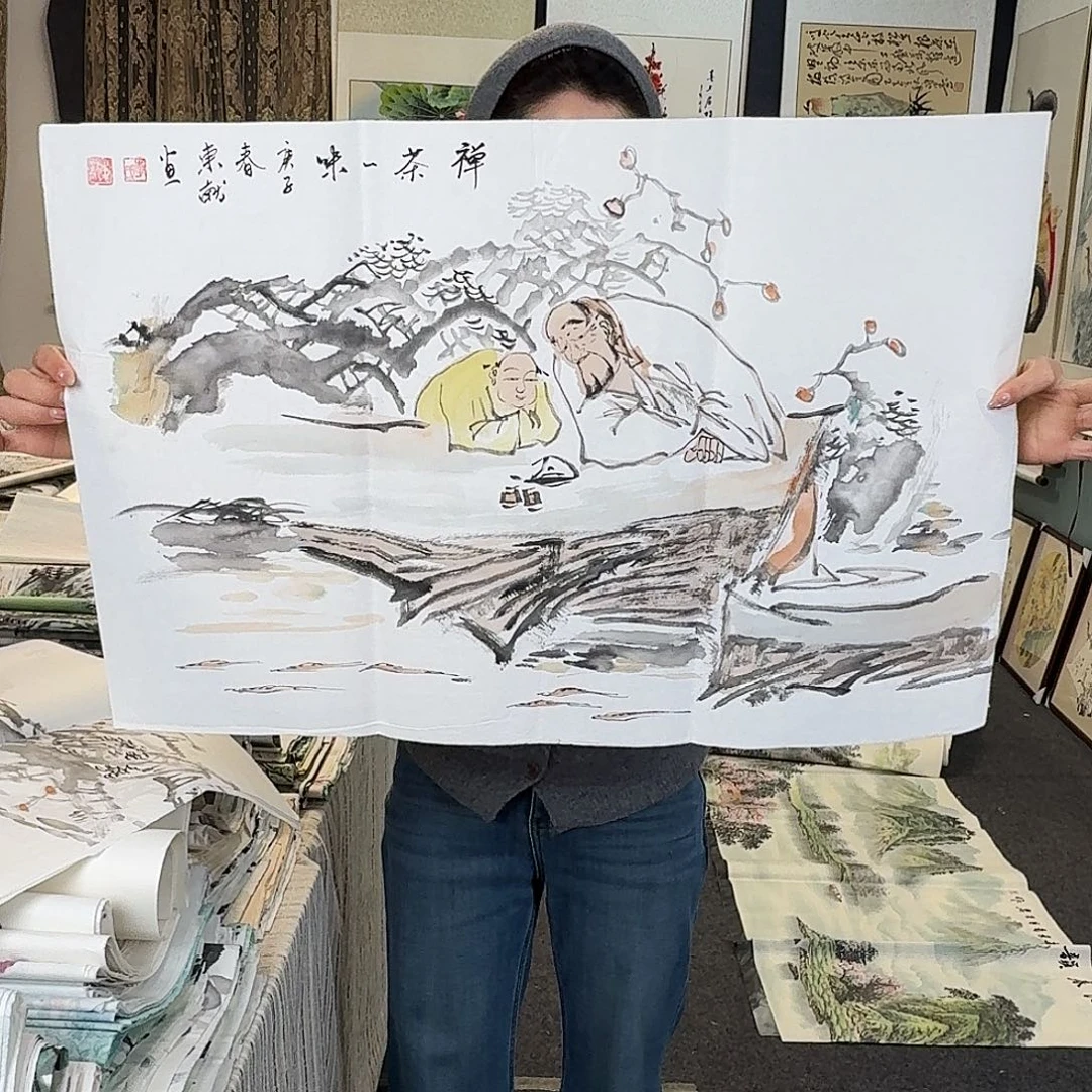 纯手绘国画作品好看