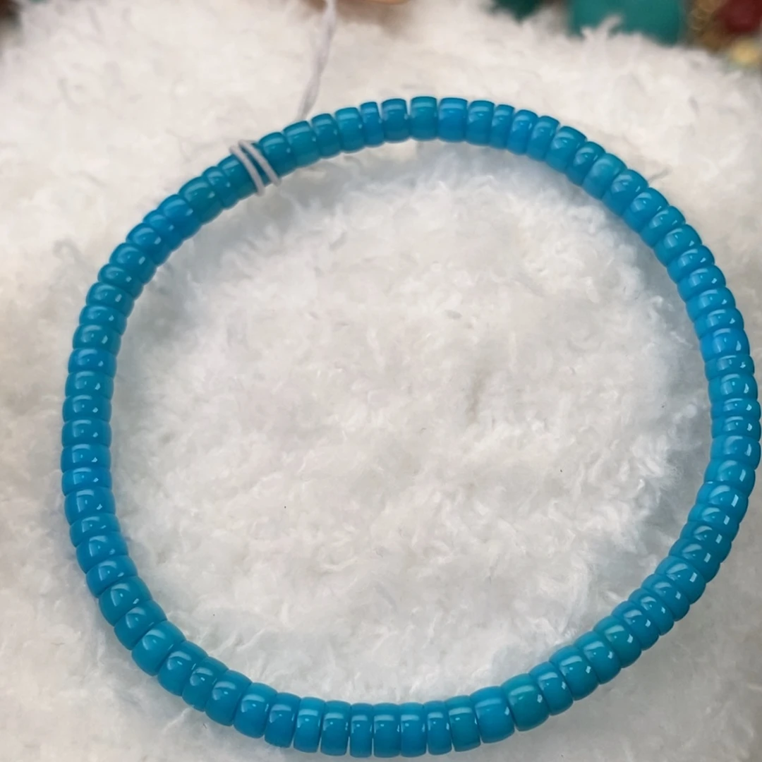 绿松石未镶嵌直切4冰蓝