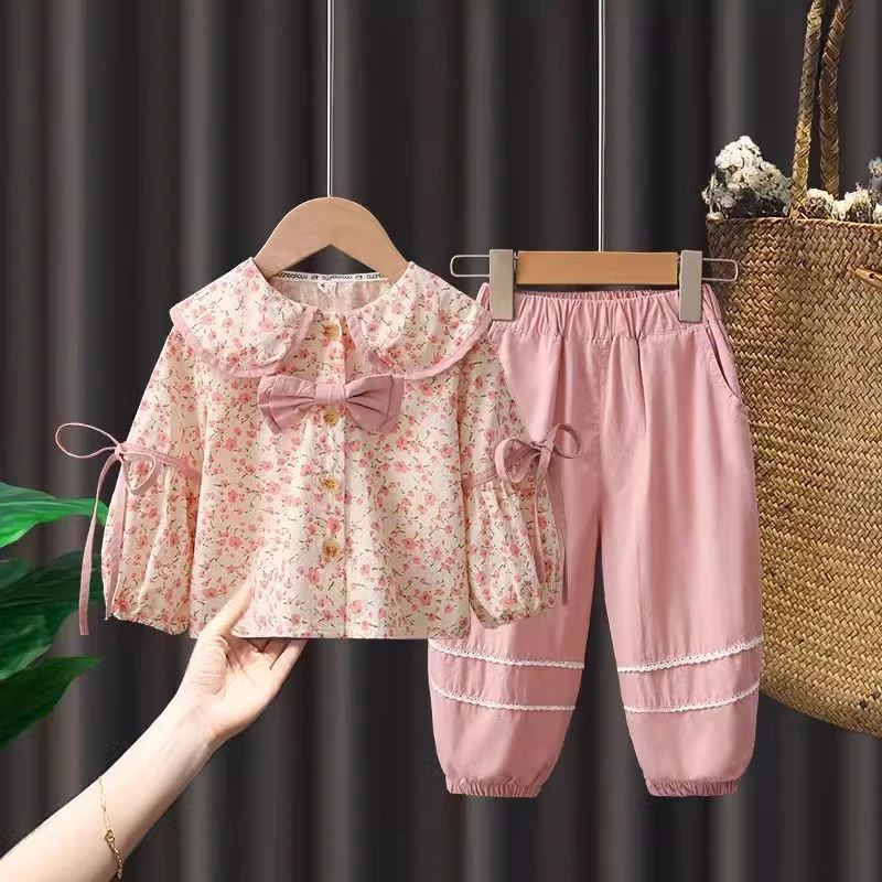 女童春季套装2025新款韩版春装儿童春款洋气女宝宝网红春秋两件套