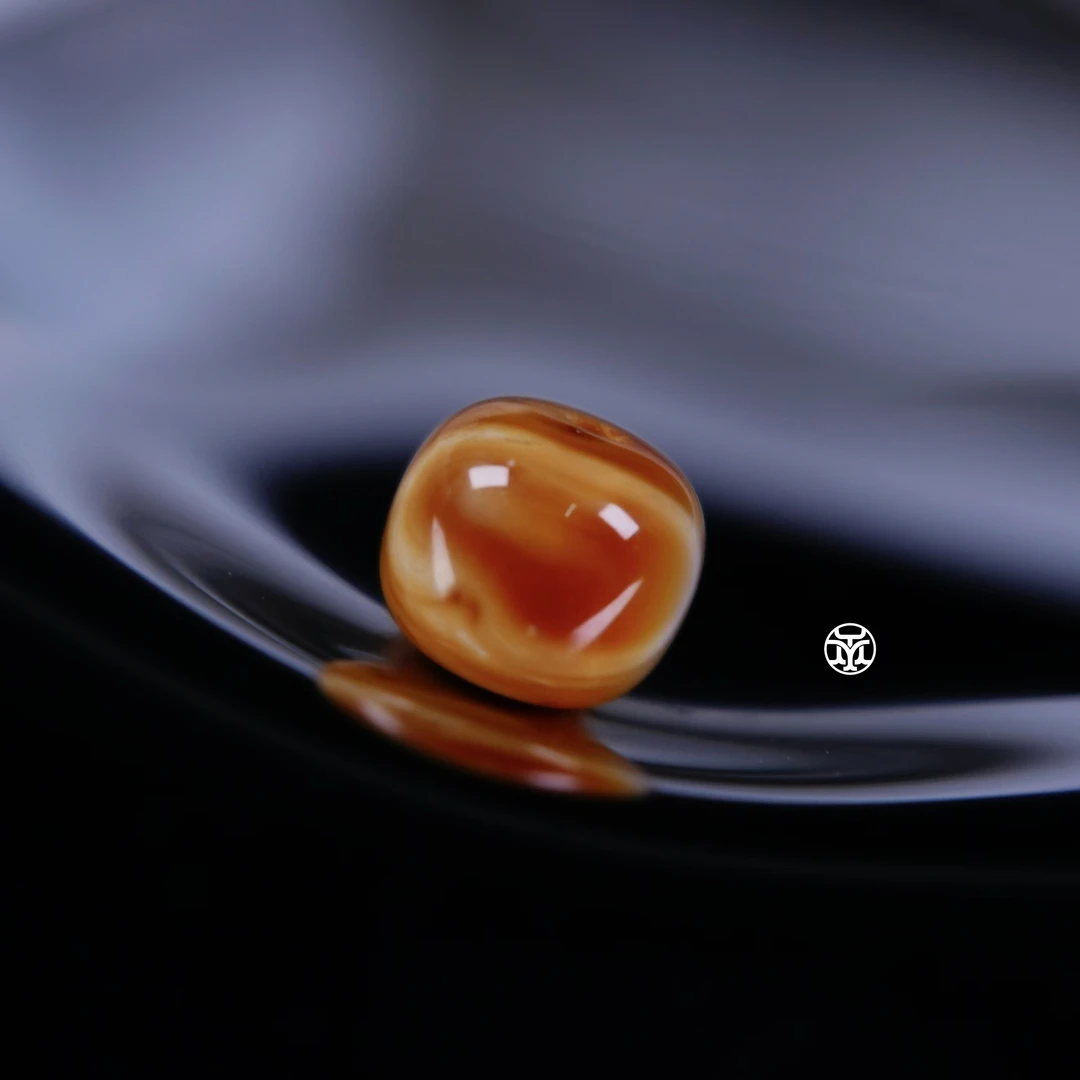 S7（7.8mm）7毫米糖果蜡沁色老型配珠 一物一拍 天然沁色料琥珀蜜蜡