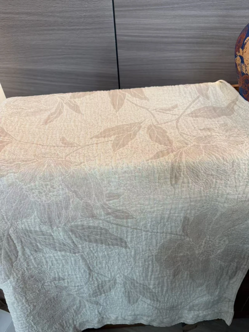 【DADONG·浅叶栖】200*230麻床盖轻奢多功能可机洗