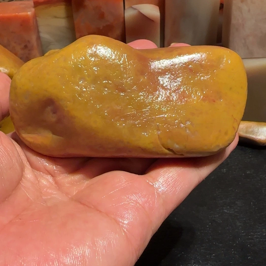 老挝石田黄原石，