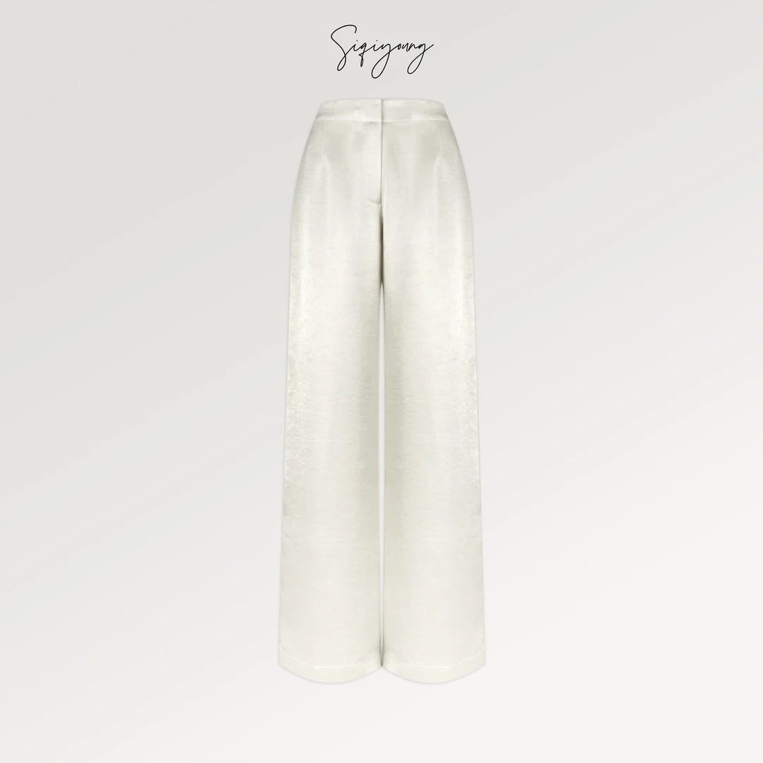 SIQIYOUNG 流金岁月-松紧阔腿裤