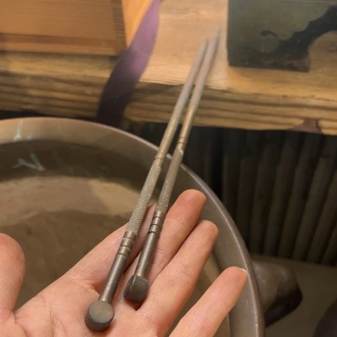 蜜安罐瓷香炉锡茶则