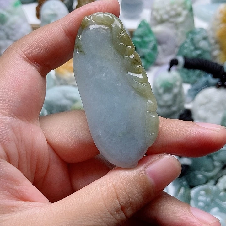 翡翠未镶嵌吊坠(不含链)1