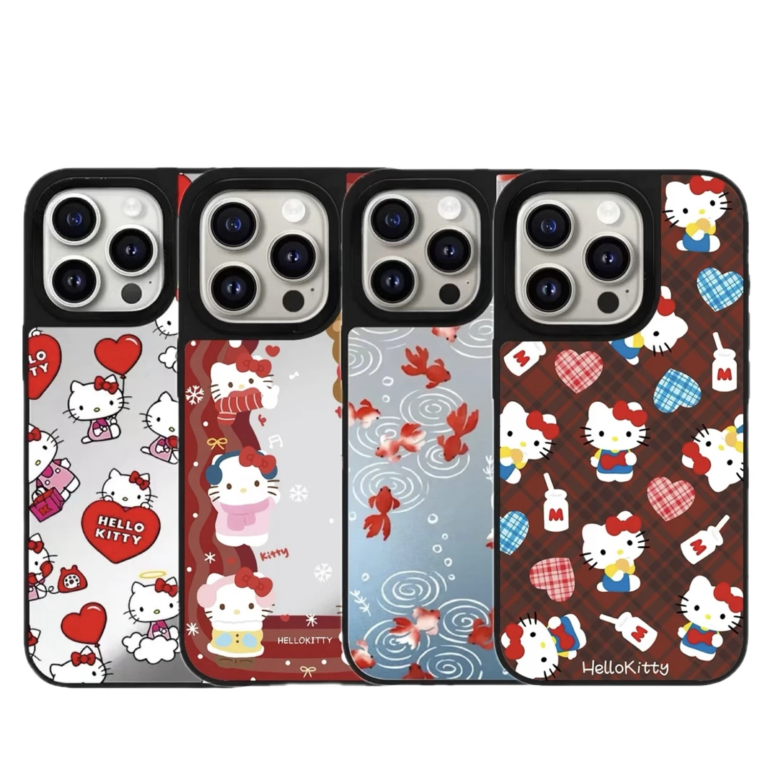 「C家高版刻字镜面壳」适用于iPhone12-16romax个性豹纹防摔手机壳