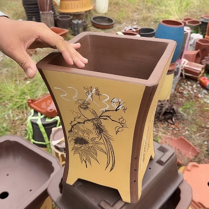 紫砂花盆紫砂花盆