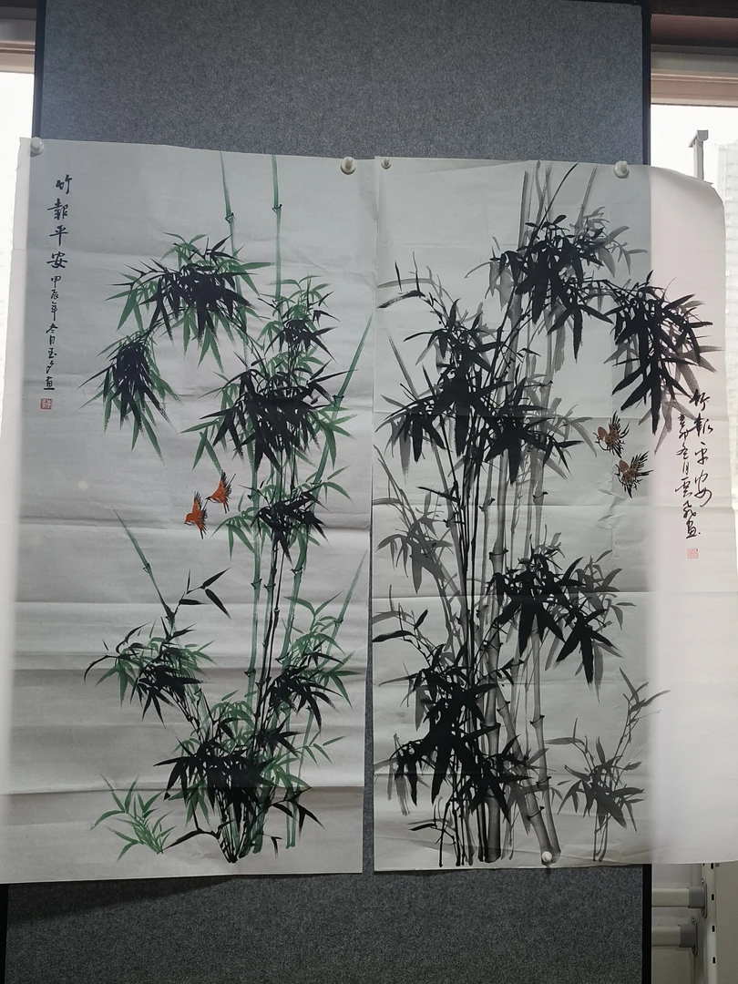 宣纸国画竹画芯装饰收藏佳品