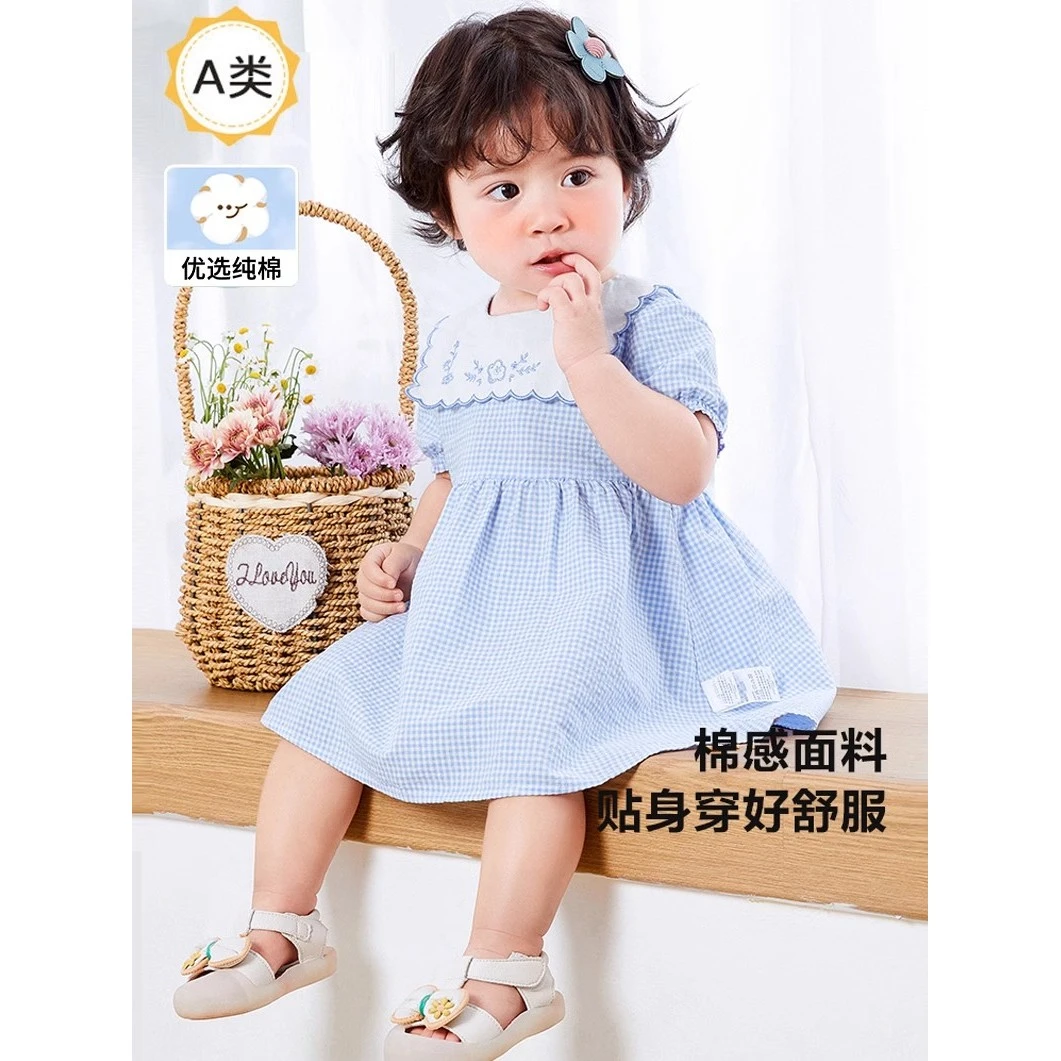 特价女童夏季连衣裙小宝宝短袖纯棉裙子婴儿公主裙外穿潮