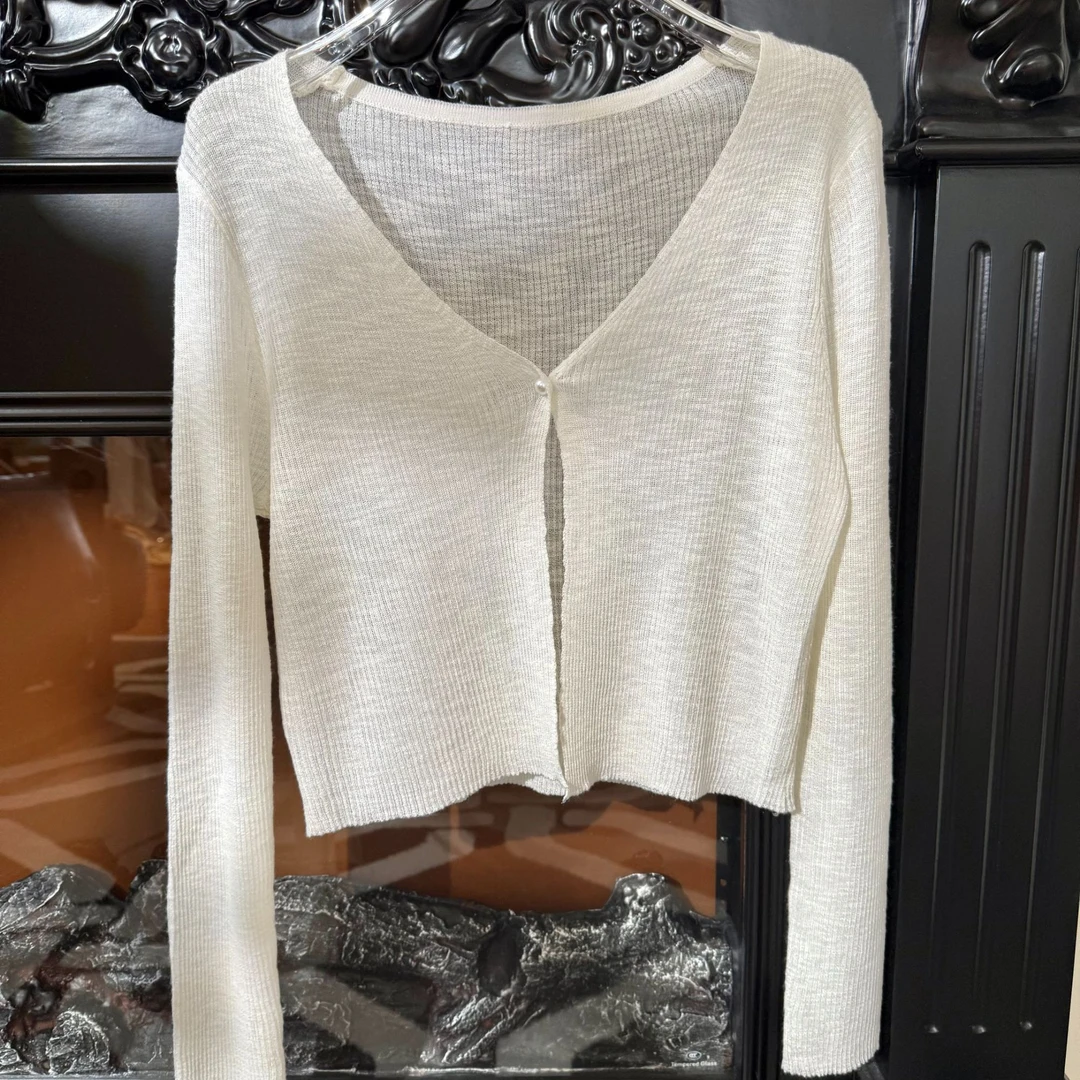 YY-2025春夏新款高级轻奢气质小开衫