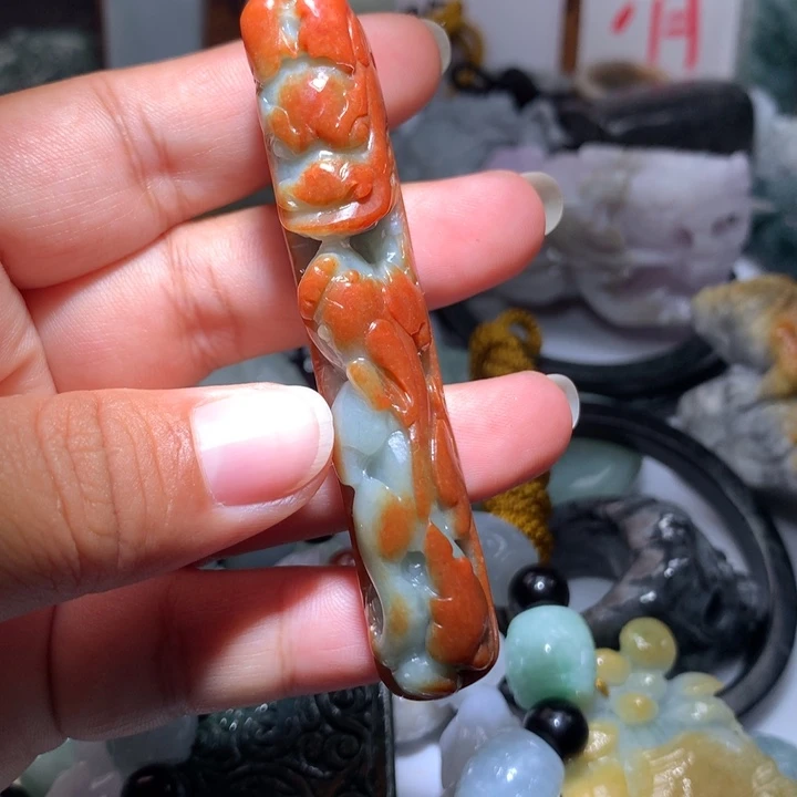 翡翠未镶嵌颈饰保真天然A货翡翠