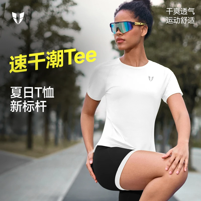 马甲线健身运动宽松短袖T恤户外跑步速干透气夏季女款F2521T590