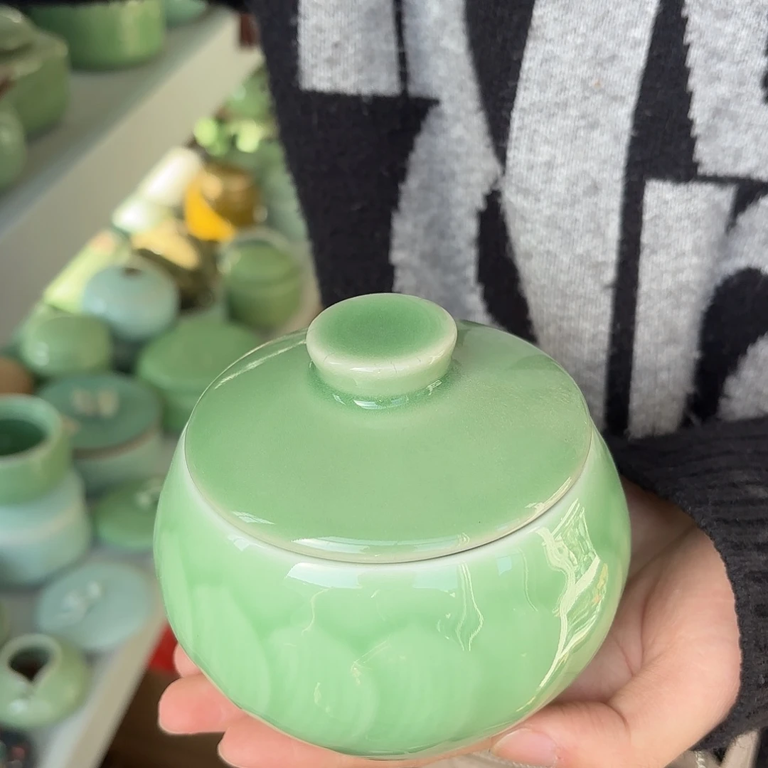 龙泉云间青瓷小米茶器