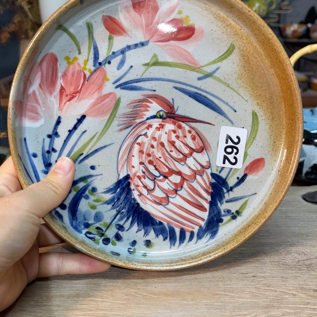 壶素浅陶瓷手工手绘