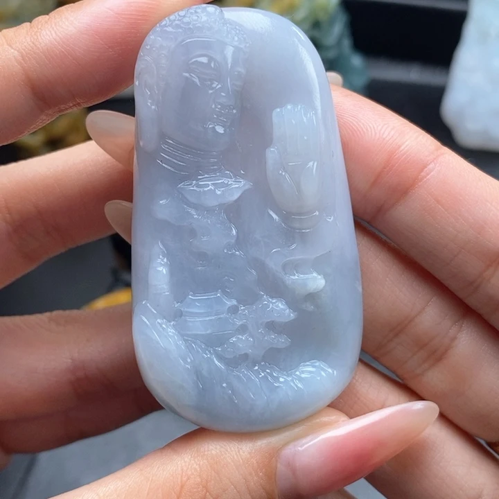 定制翡翠未镶嵌佛观天下