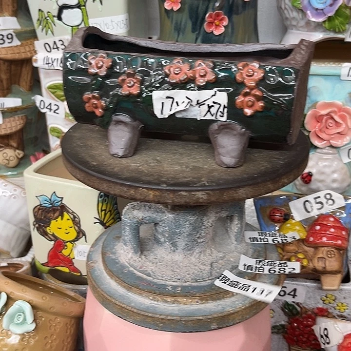 紫砂花盆粗陶材质多肉花盆