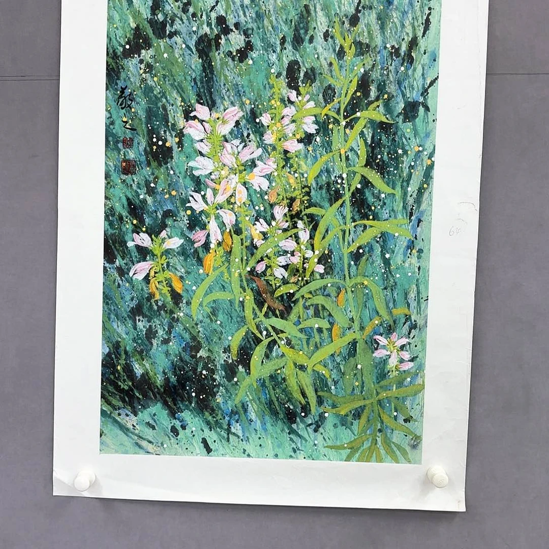 国画艺术家真人手绘