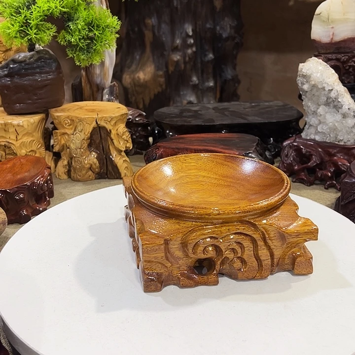 茹***活木黄金檀葫芦底座大号