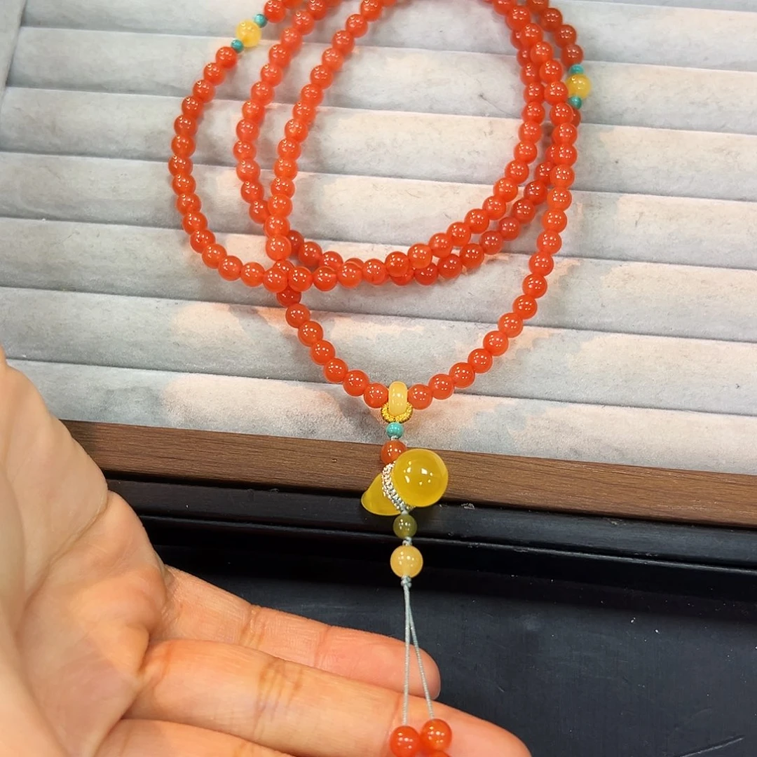 南红玛瑙未镶嵌手链多样性发一