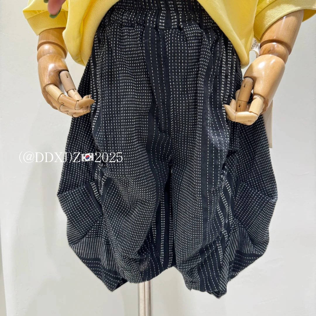 【捡漏】夏季韩版自带版型儿童 薄如纸片条纹七分中裤 KZ010