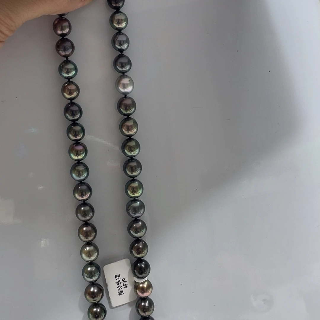 海水珍珠银S925镶嵌颈饰