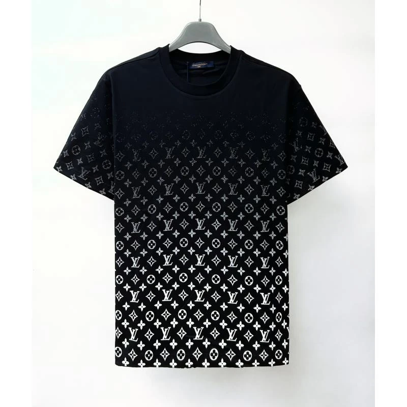 未使用 LouisVuitton/路易威登 LF 经典圆领渐变短袖T恤HKY46W