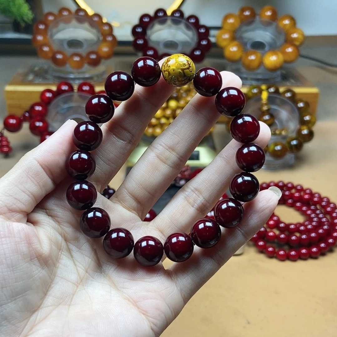 【闪购商品】贝壳杉（血龙木）手串/手链平***?1.0*18