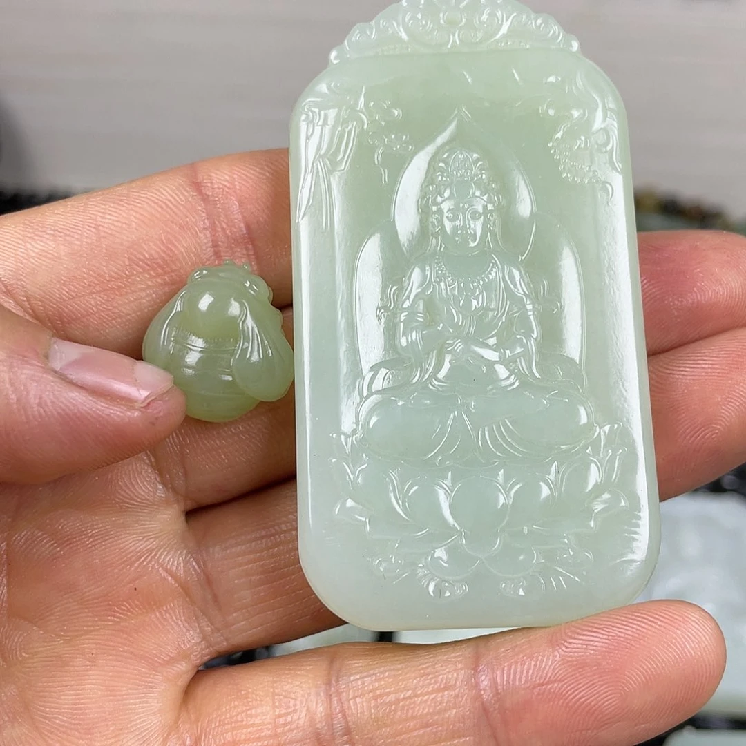 和田玉（糖玉）挂件未镶嵌