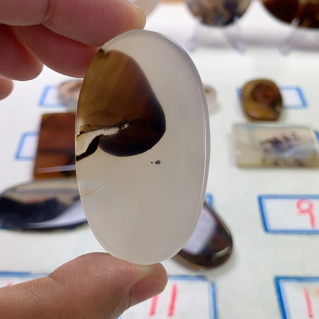 未镶嵌玛瑙/玉髓珠宝半成品