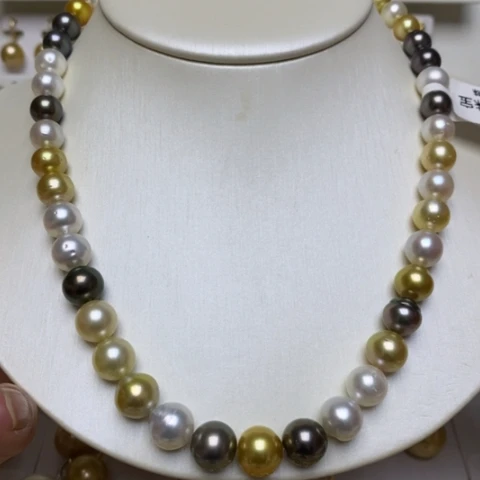 颈饰海水珍珠银S925镶嵌