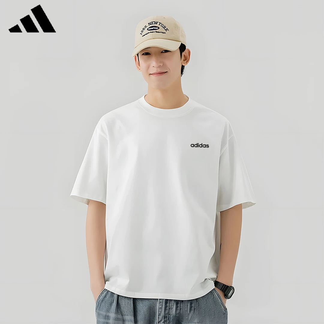 adidas/阿迪达斯短袖T恤男女情侣夏季新款健身训练跑步速干半袖