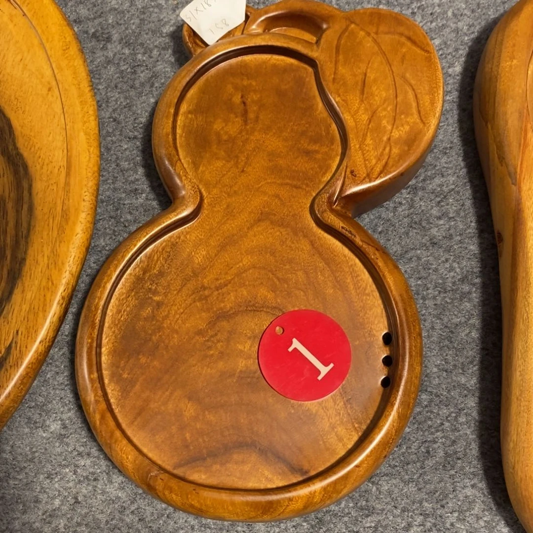 香樟木葫芦小茶盘31-18-4.6