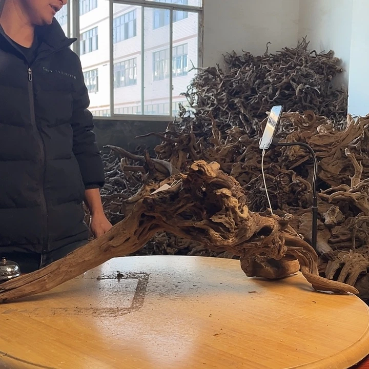 木长76宽30高30 鱼缸造景根雕艺术150