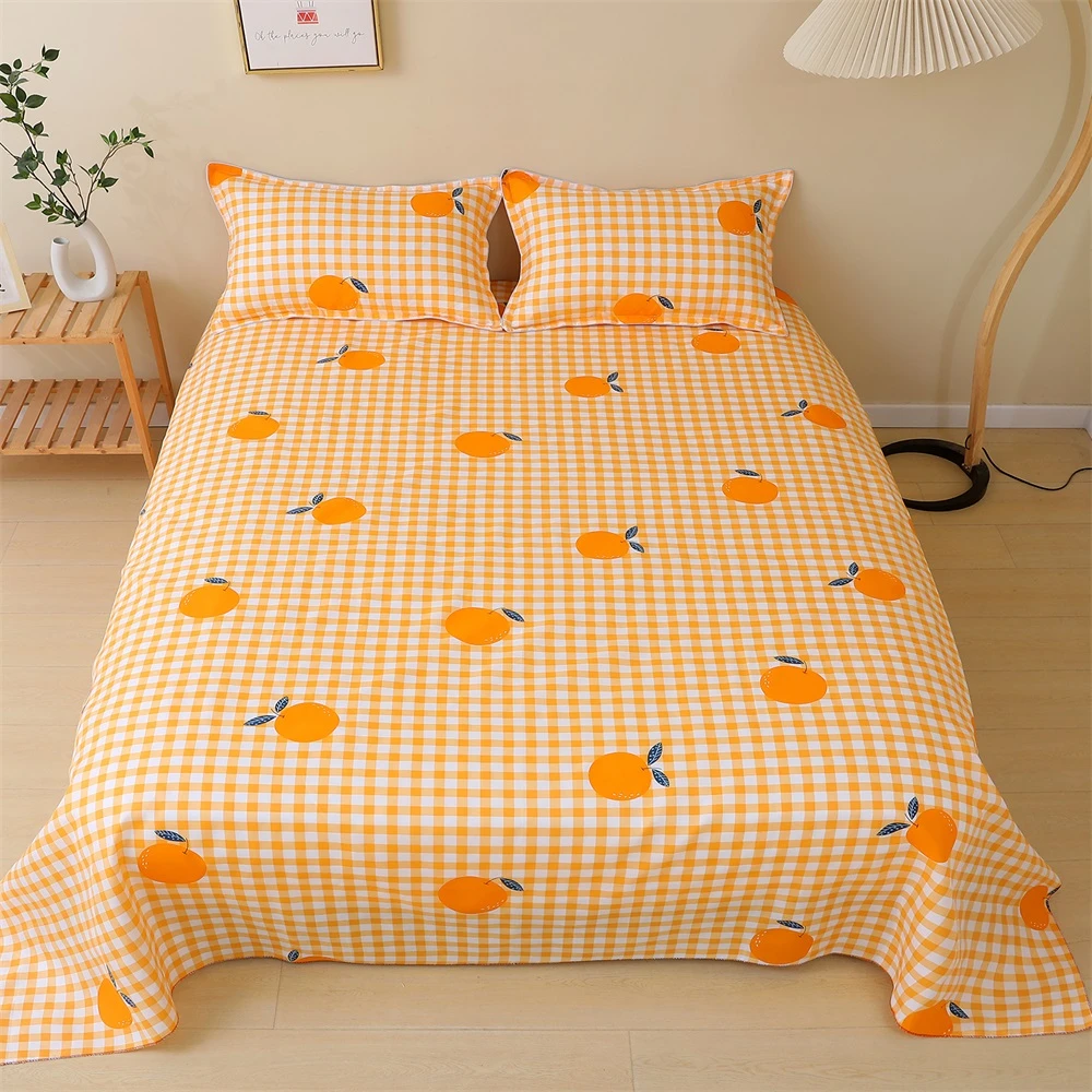 【床上三件套】四季通用斜纹棉家用床上用品学生宿舍双人床单枕套