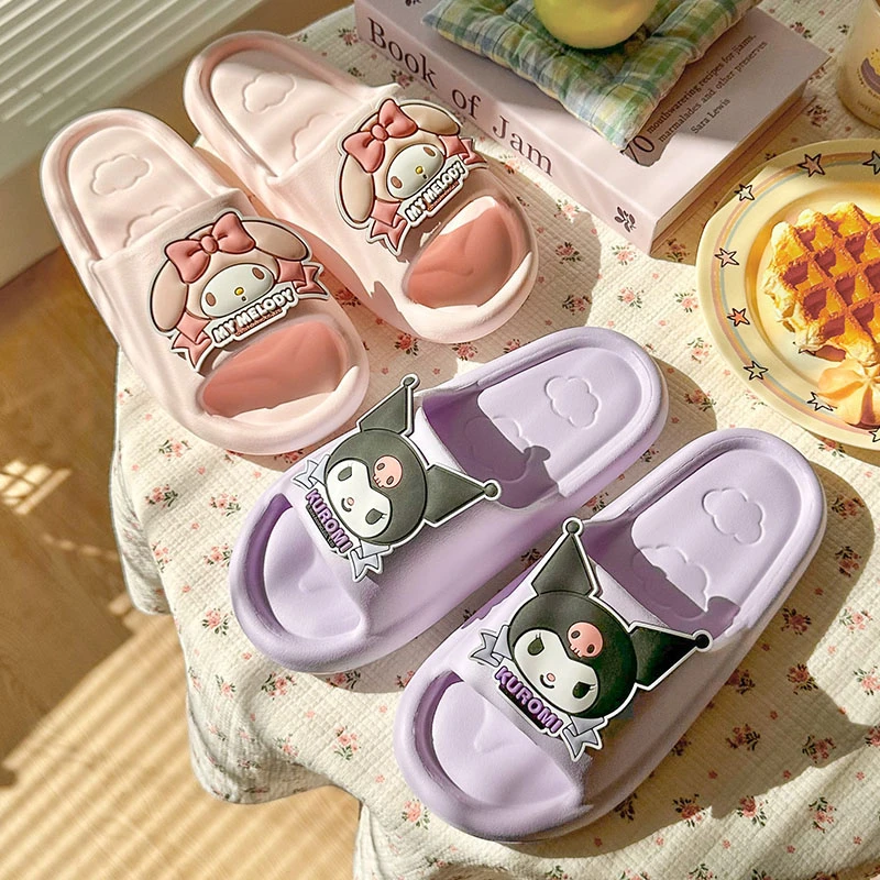 蚂蚁之恋 三丽鸥卡通厚底拖鞋女款亲子款网红ins家居外穿凉拖鞋